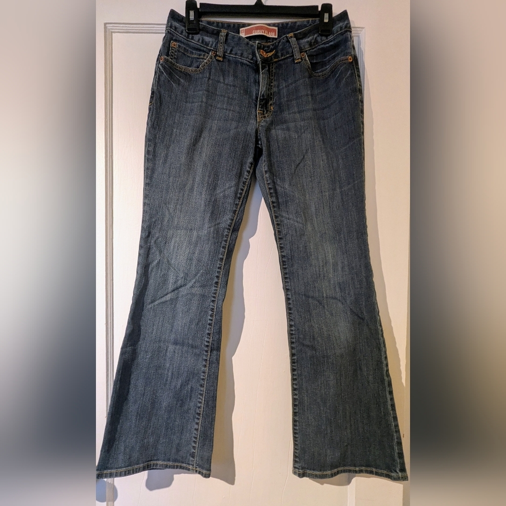 GAP 1969 Curvy Flare Women's Medium Wash Bootcut Jeans Size 6A. Waist 28"